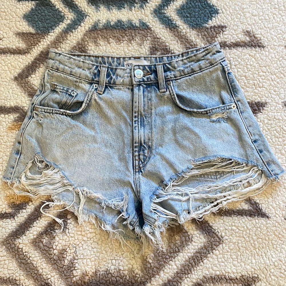 Zara denim shorts